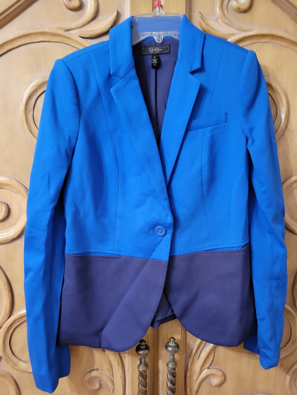 Jessica Simpson Royal Blue Color Block Blazer